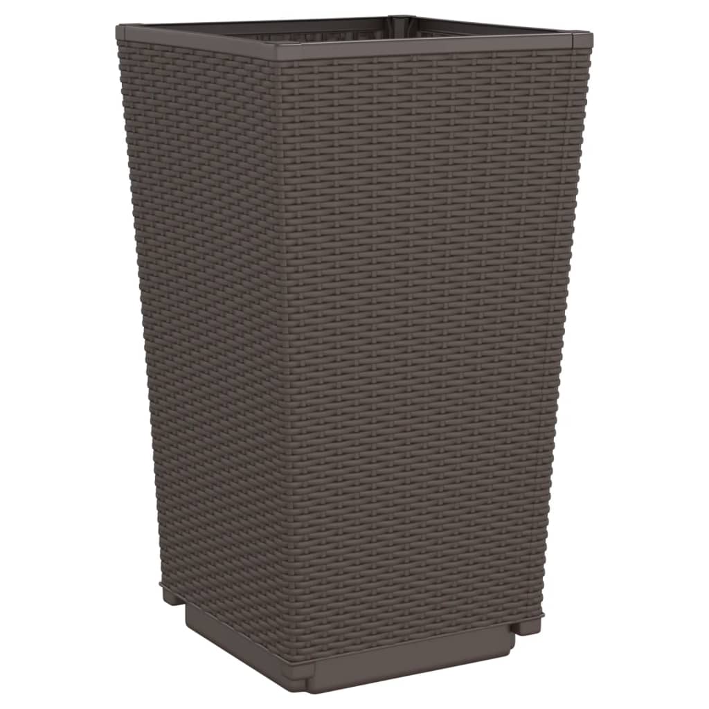 Sodo loveliai, 4vnt., rudos spalvos, 32,5x32,5x57cm, PP