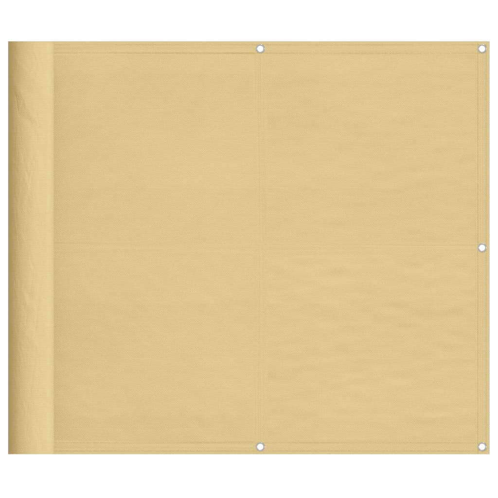 Balkono pertvara, smėlio, 90x500cm, 100% oksfordo poliesteris