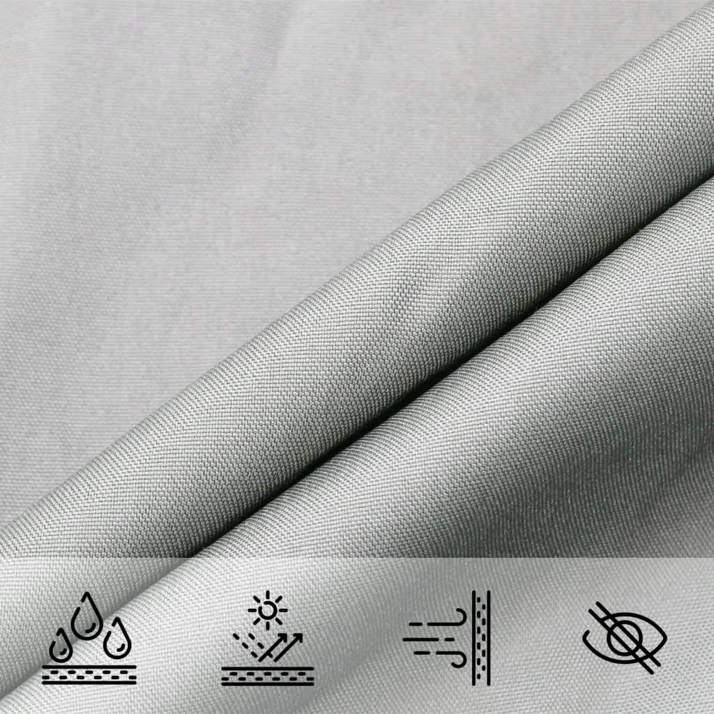 Burė nuo saulės, pilka, 5x5x5m, 100% oksfordo poliesteris