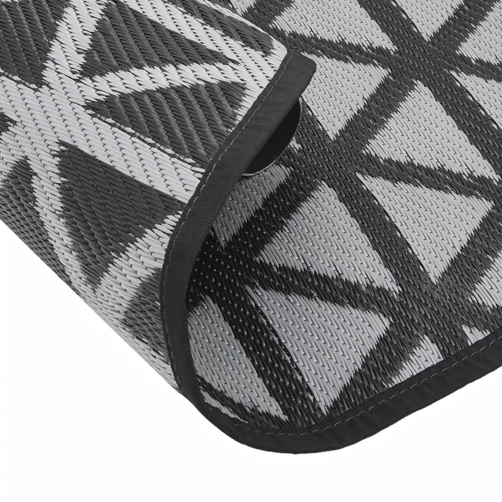 Lauko kilimas, ARAKIL juodos spalvos, 160cm skersmens, PP