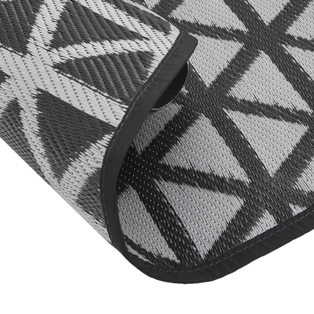 Lauko kilimas, ARAKIL juodos spalvos, 200cm skersmens, PP