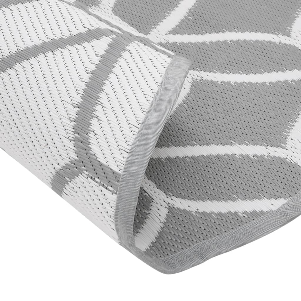 Lauko kilimas, ARAKIL pilkos spalvos, 160cm skersmens, PP