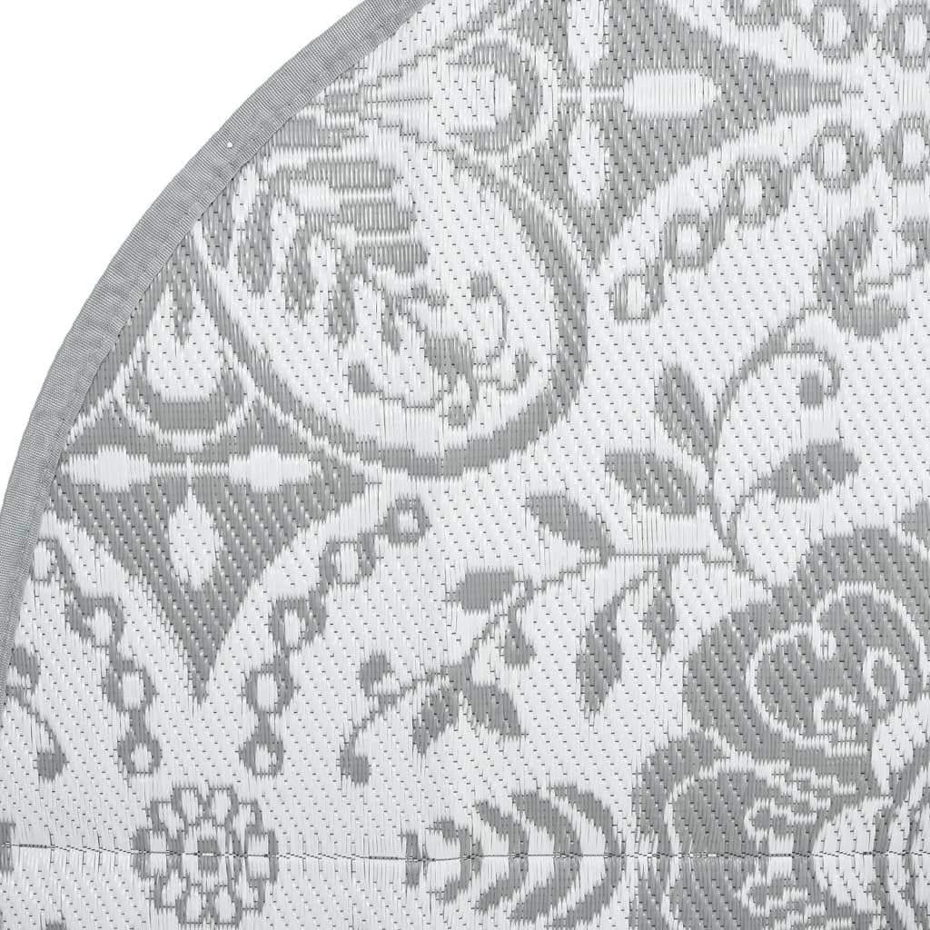 lauko kilimas ARAKIL šviesiai pilkas Ø120 cm PP