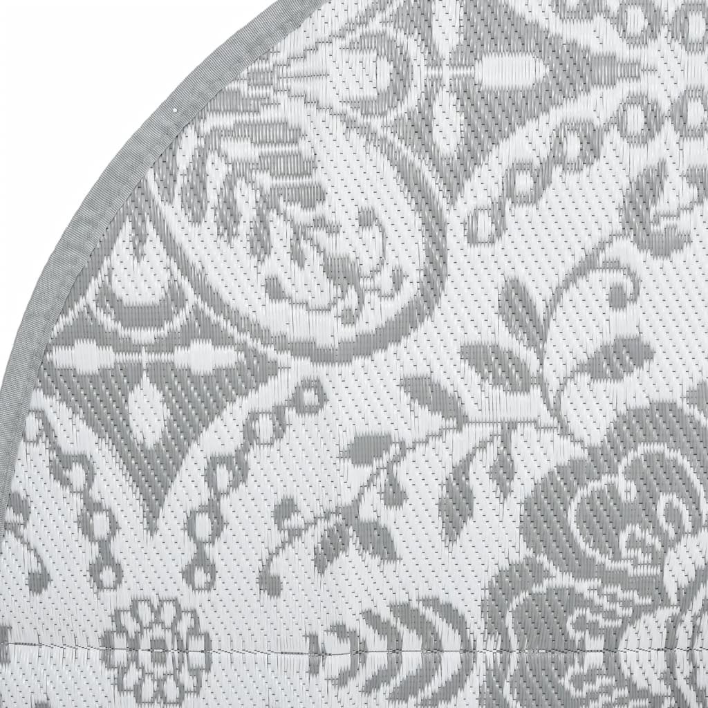 Lauko kilimas ARAKIL Šviesiai pilkas Ø160 cm PP