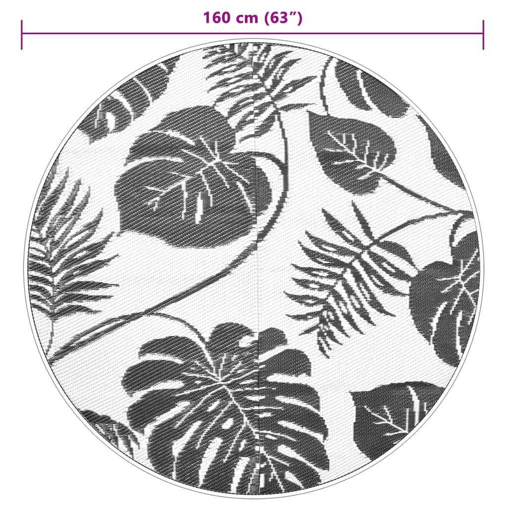 lauko kilimas ARAKIL žalias Ø160 cm PP