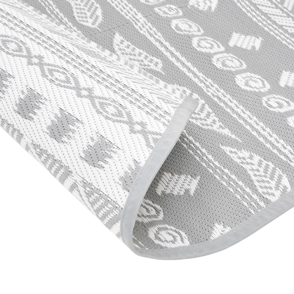 Lauko kilimas, ARAKIL pilkos spalvos, 120cm skersmens, PP