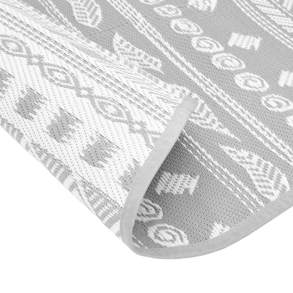 Lauko kilimas, ARAKIL pilkos spalvos, 200cm skersmens, PP