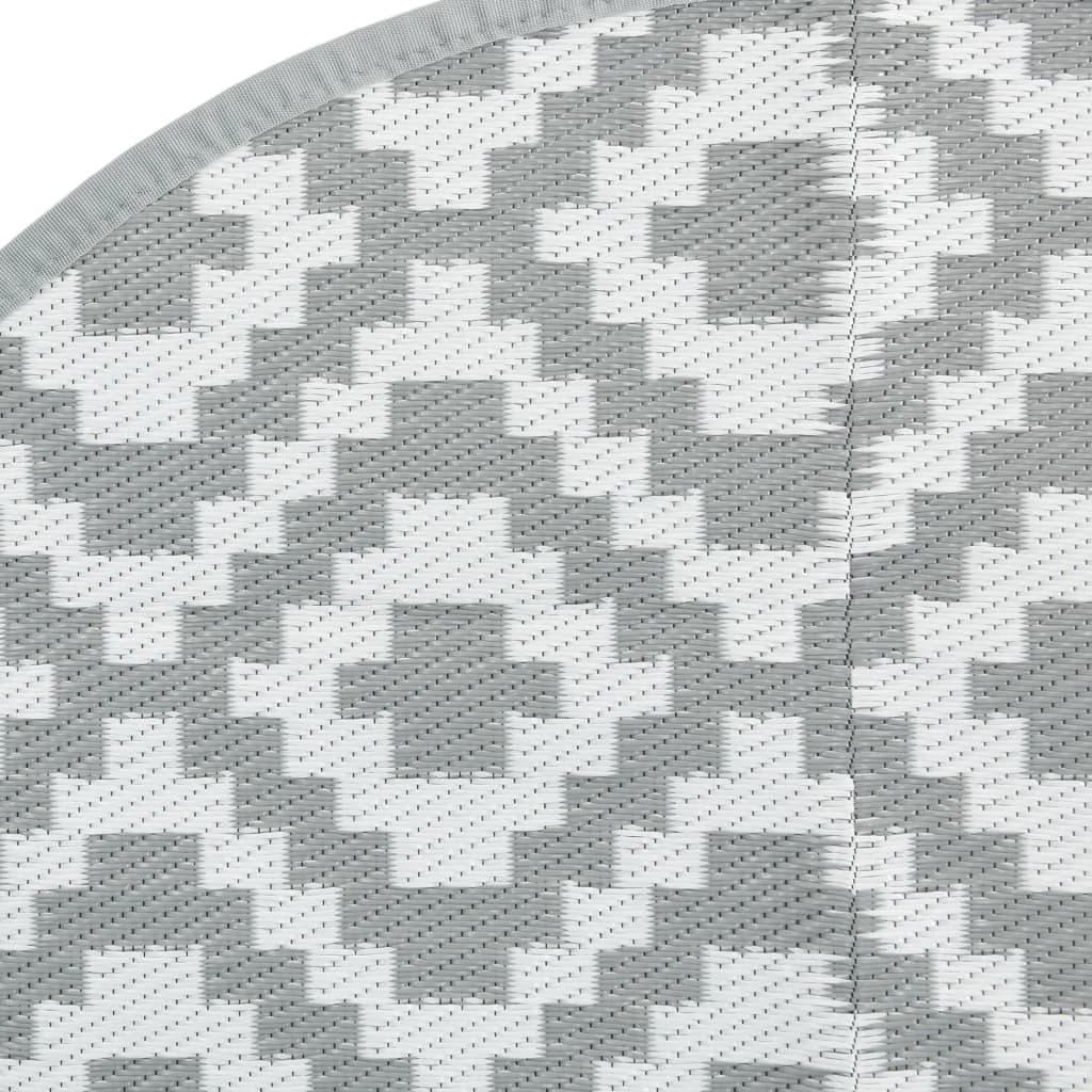 Lauko kilimas, ARAKIL pilkos spalvos, 200cm skersmens, PP