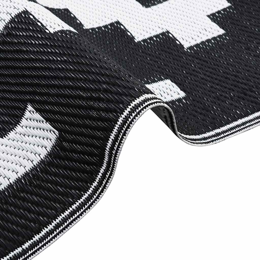 Lauko kilimas, ARAKIL baltos ir juodos spalvos, 160x230cm, PP