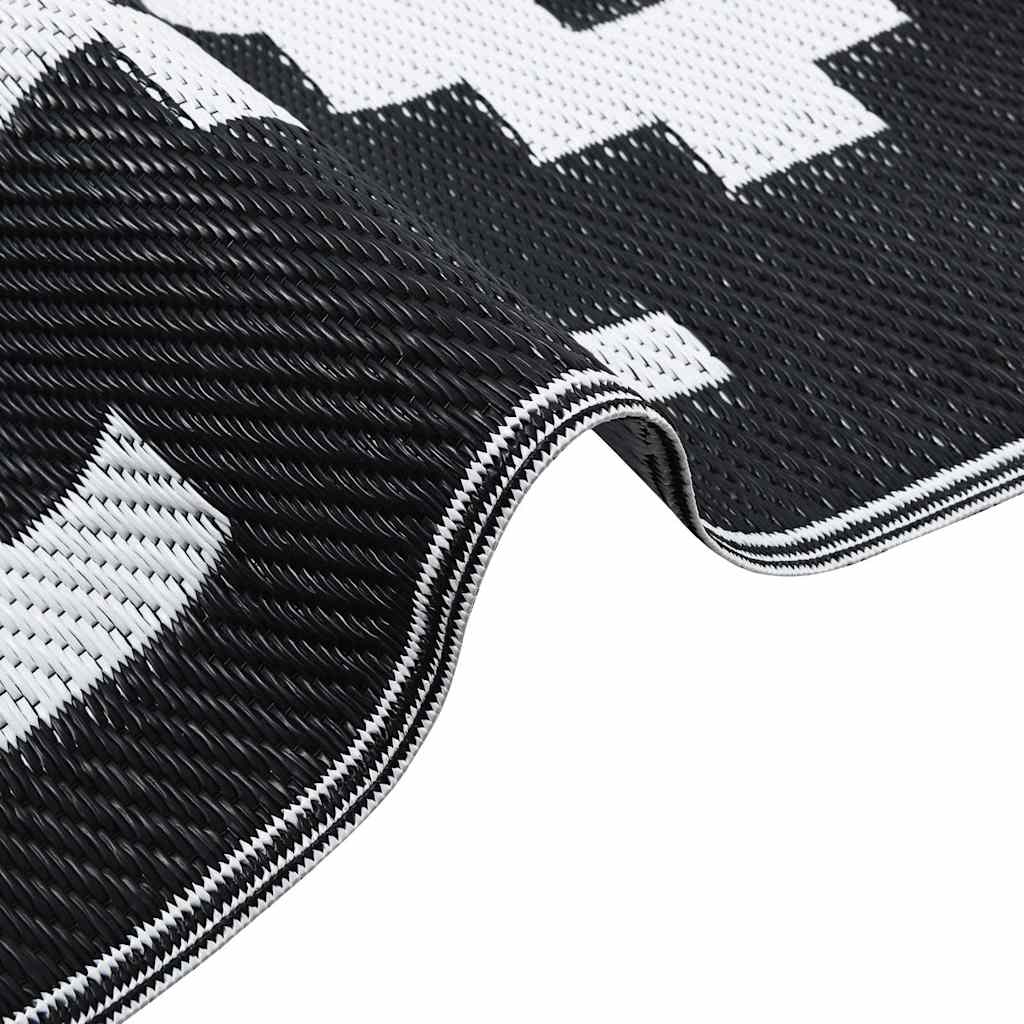 Lauko kilimas, ARAKIL baltos ir juodos spalvos, 190x290cm, PP