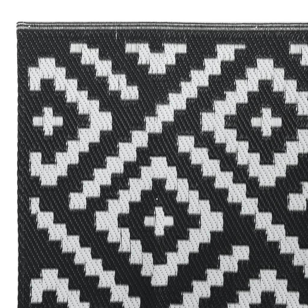 Lauko kilimas ARAKIL Baltas ir Juodas 80x250 cm PP