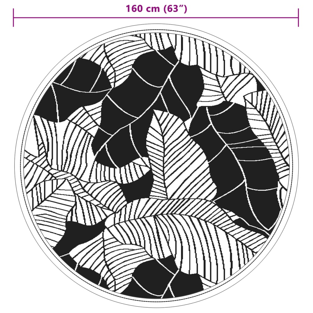 lauko kilimas ARAKIL žalias Ø160 cm PP