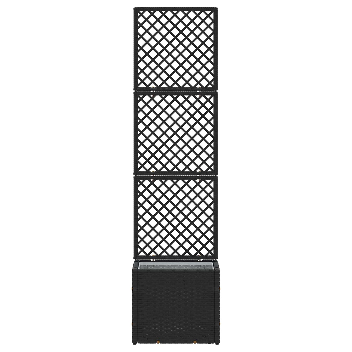 Sodo trelių vazonas Juodas 35 x 30 x 135 cm Metalas