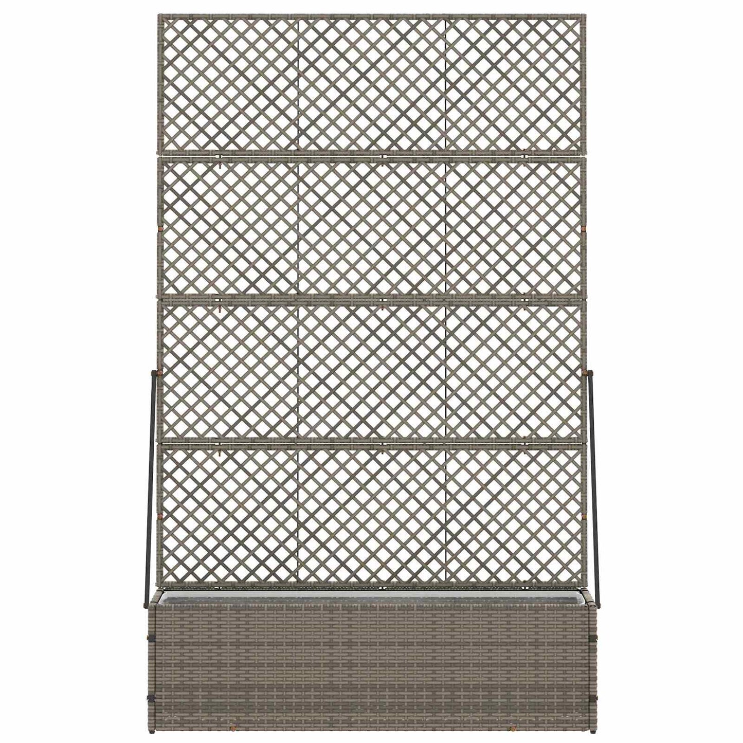 Sodo trelių vazonas Pilka 105 x 30 x 170 cm Metalas
