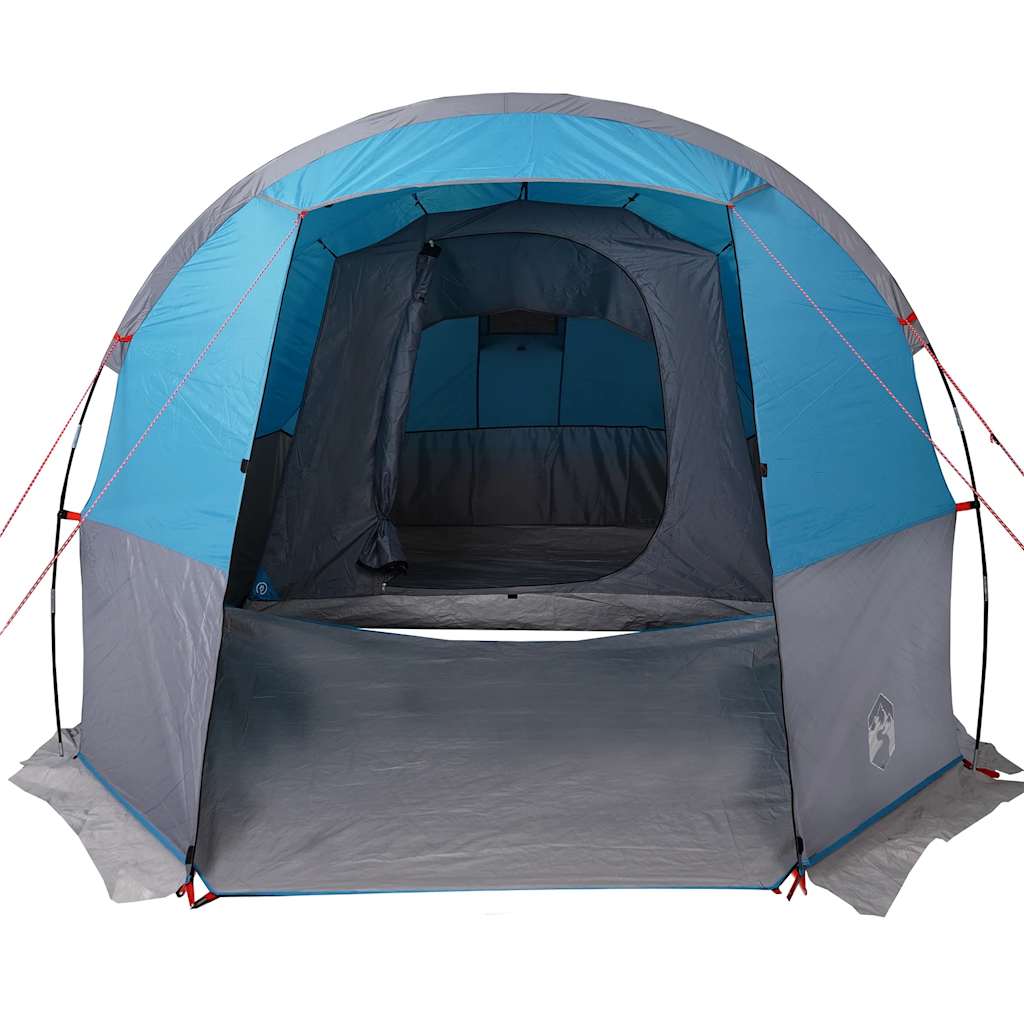 Stovyklavimo palapinė, mėlyna, keturvietė, tunelinė