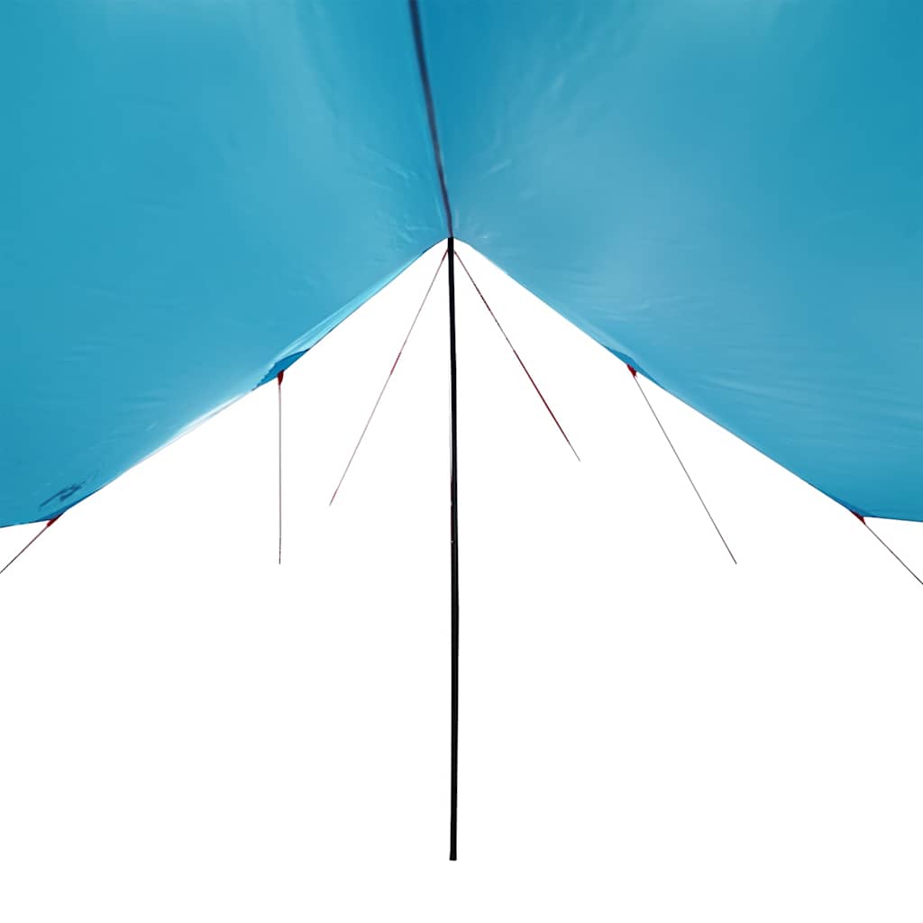 Stovyklavimo tentas, mėlynas, 460x305x210cm, atsparus vandeniui