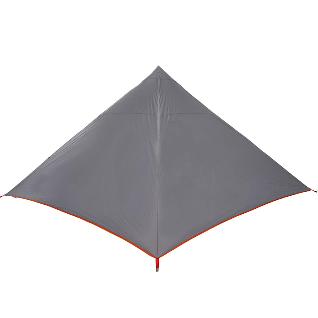 Šeimos palapinė, pilka ir oranžinė, septynvietė, tipi