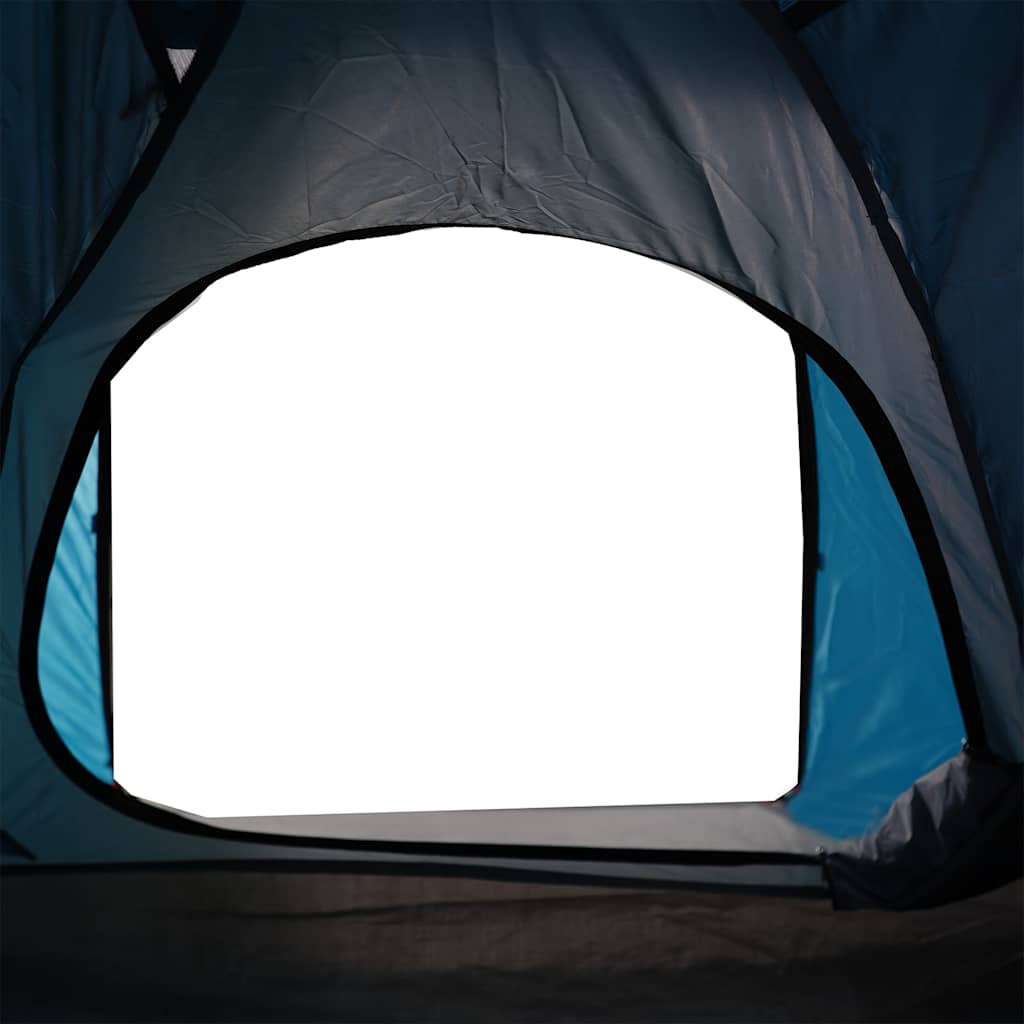 Stovyklavimo palapinė, mėlyna, dvivietė, kupolinė