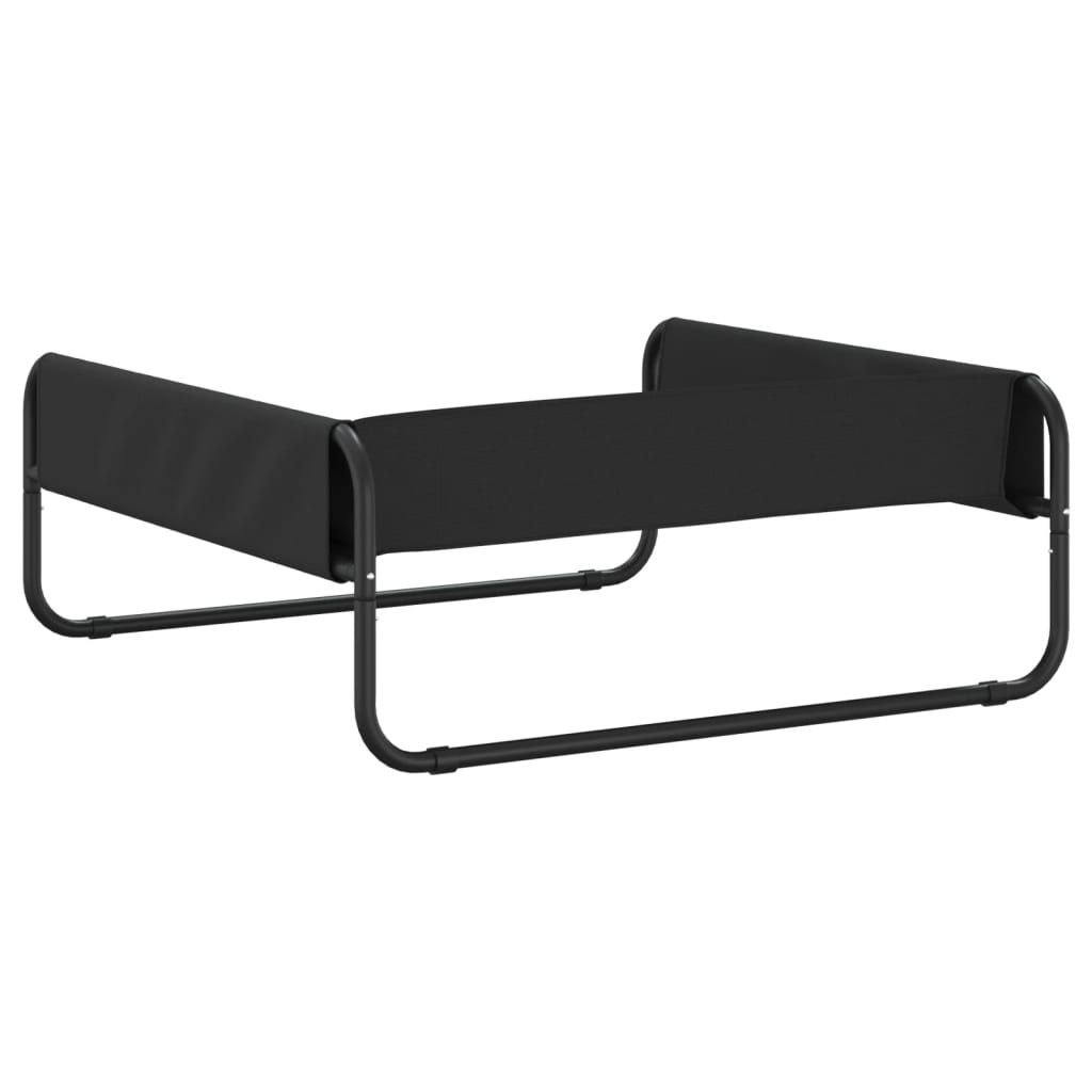 Pakelta lova šunims, antracito, oksfordo audinys ir plienas