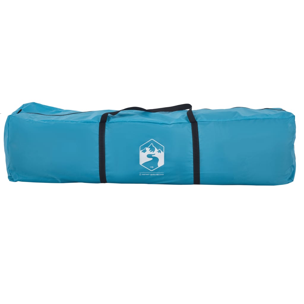 Šeimos palapinė su prieangiu, mėlyna, 9 vietų, greito atleidimo