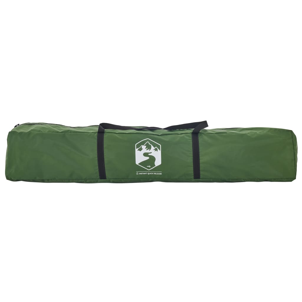 Stovyklavimo palapinė, žalia, keturvietė, greito atleidimo