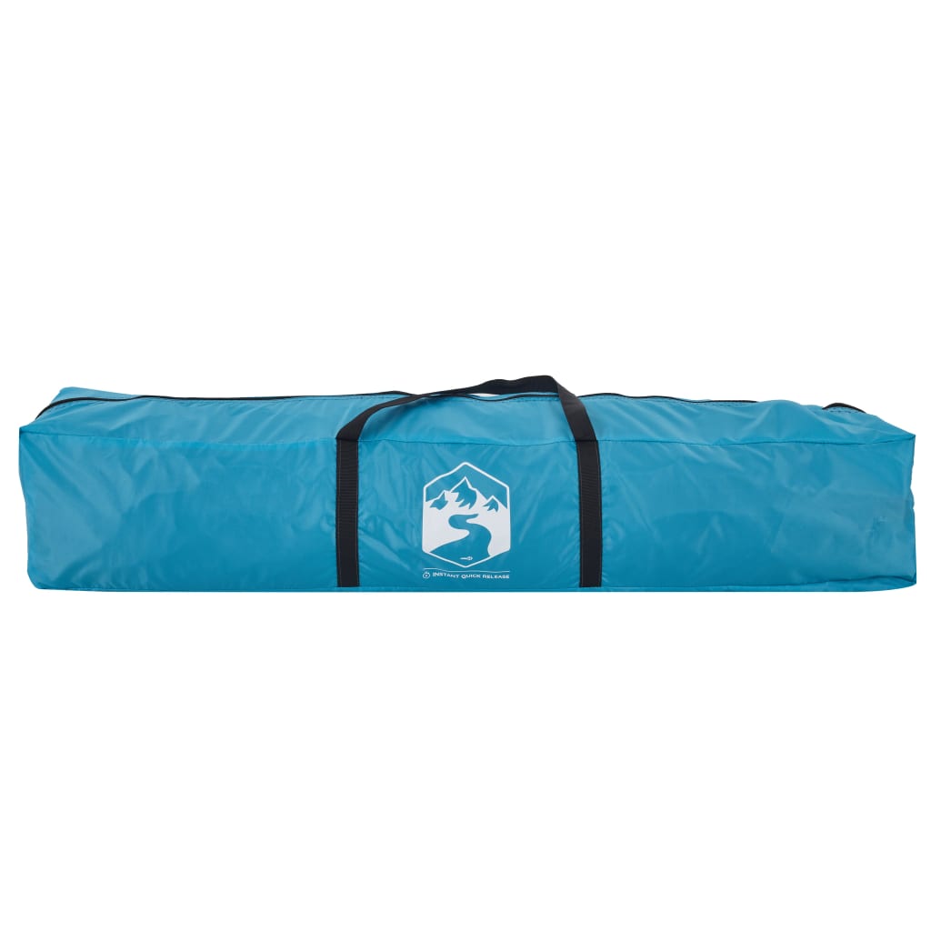 Stovyklavimo palapinė, mėlyna, keturvietė, kupolinė