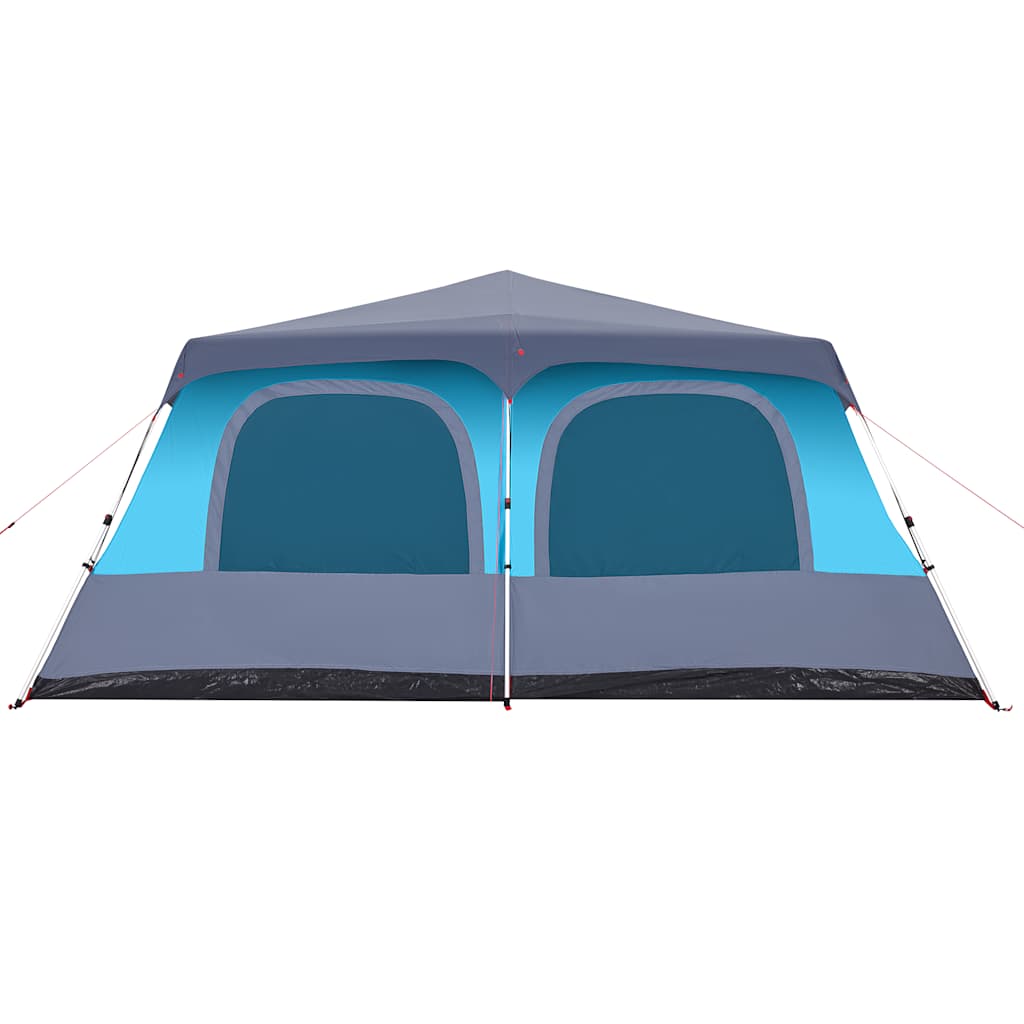 Šeimos palapinė, mėlyna, 10 vietų, kupolinė, greito atleidimo