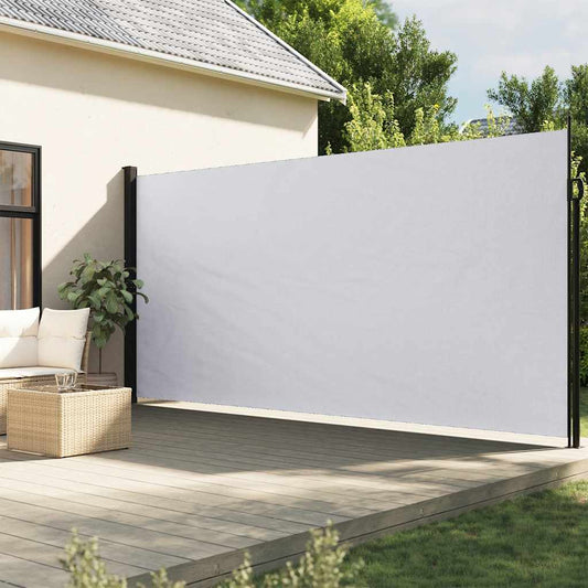 Ištraukiama šoninė markizė, baltos spalvos, 220x500cm