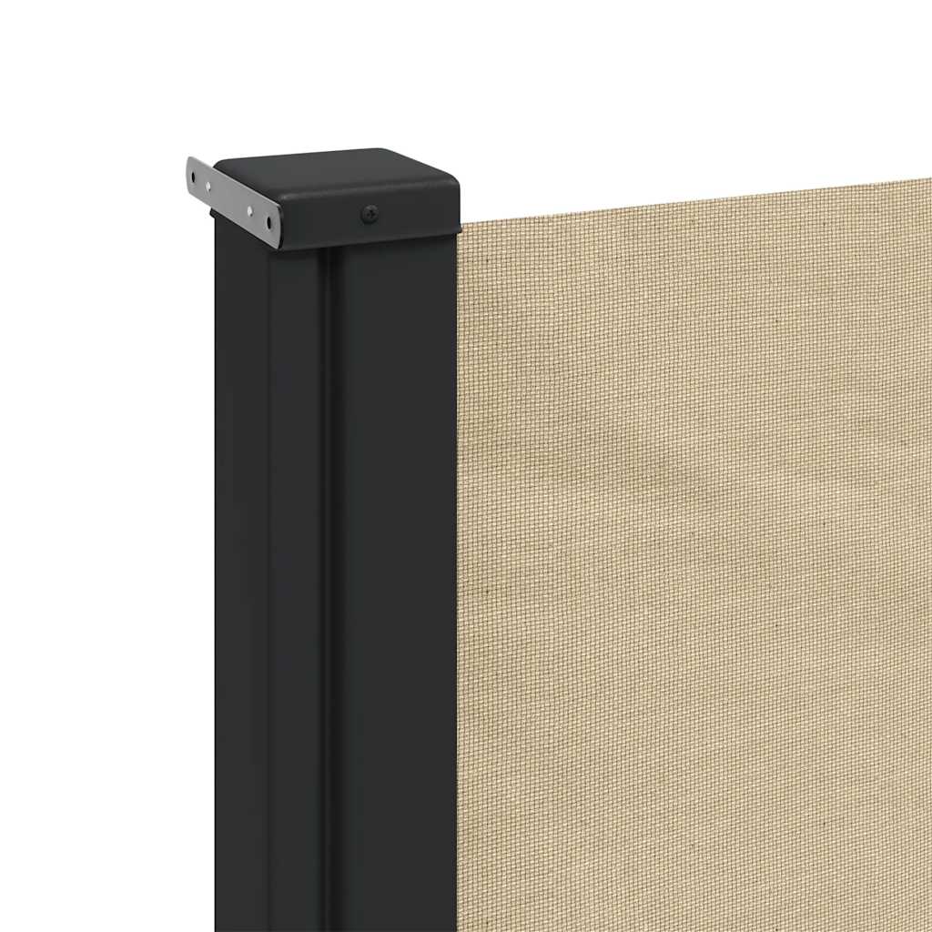 Ištraukiama šoninė pertvara, smėlio spalvos, 160x600cm