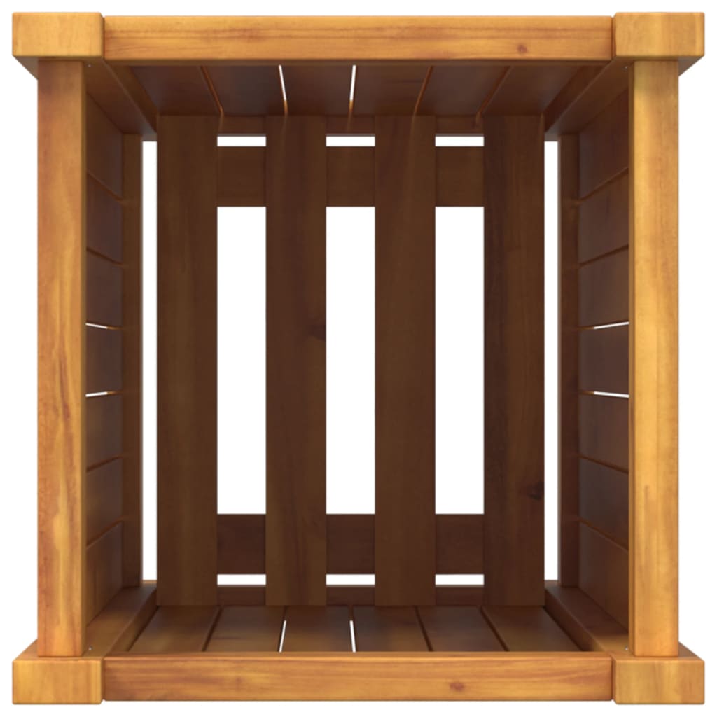 Sodo lovelis su įdėklu, 31x31x75cm, akacijos medienos masyvas