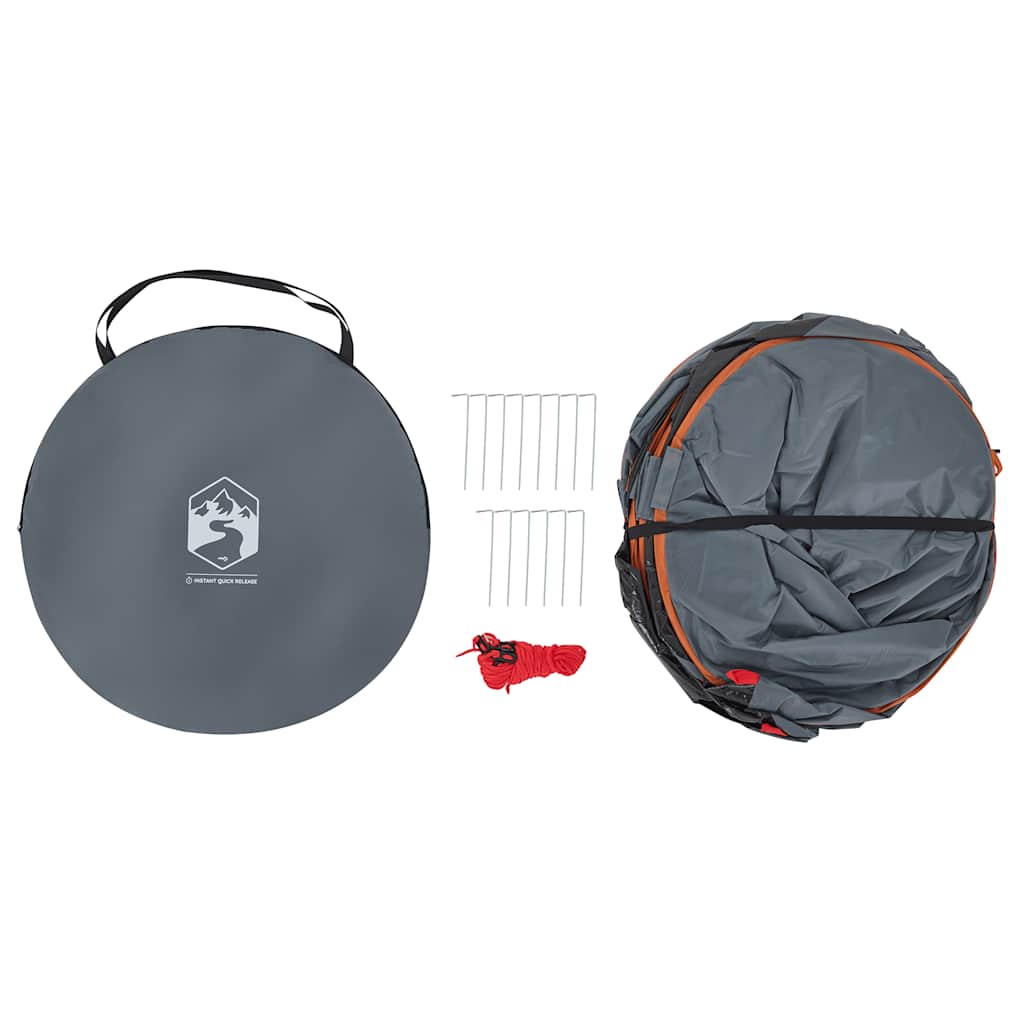 Privatumo suteikianti palapinė, pilka/oranžinė, išskleidžiama