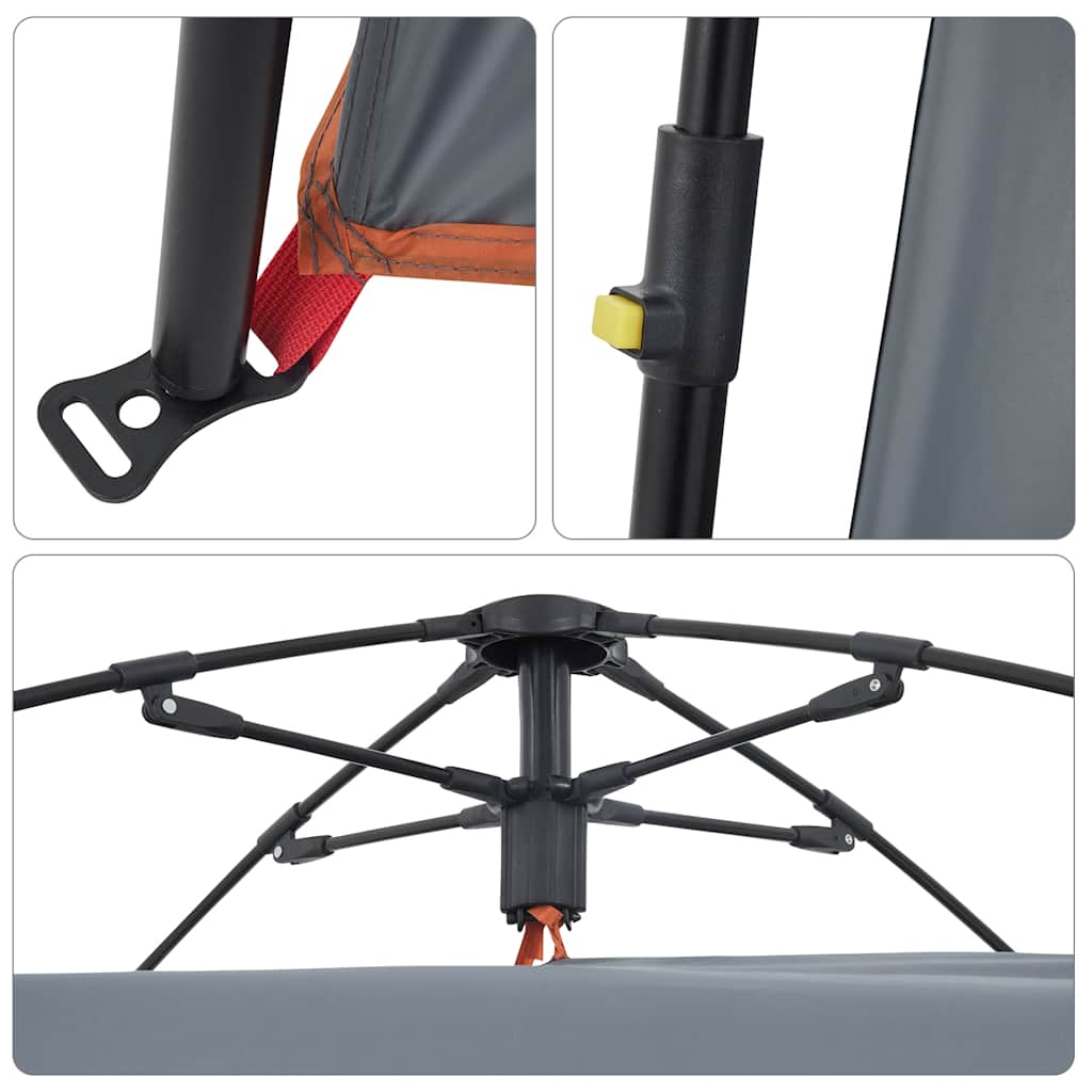 Privatumo suteikianti palapinė, pilka, greito atleidimo