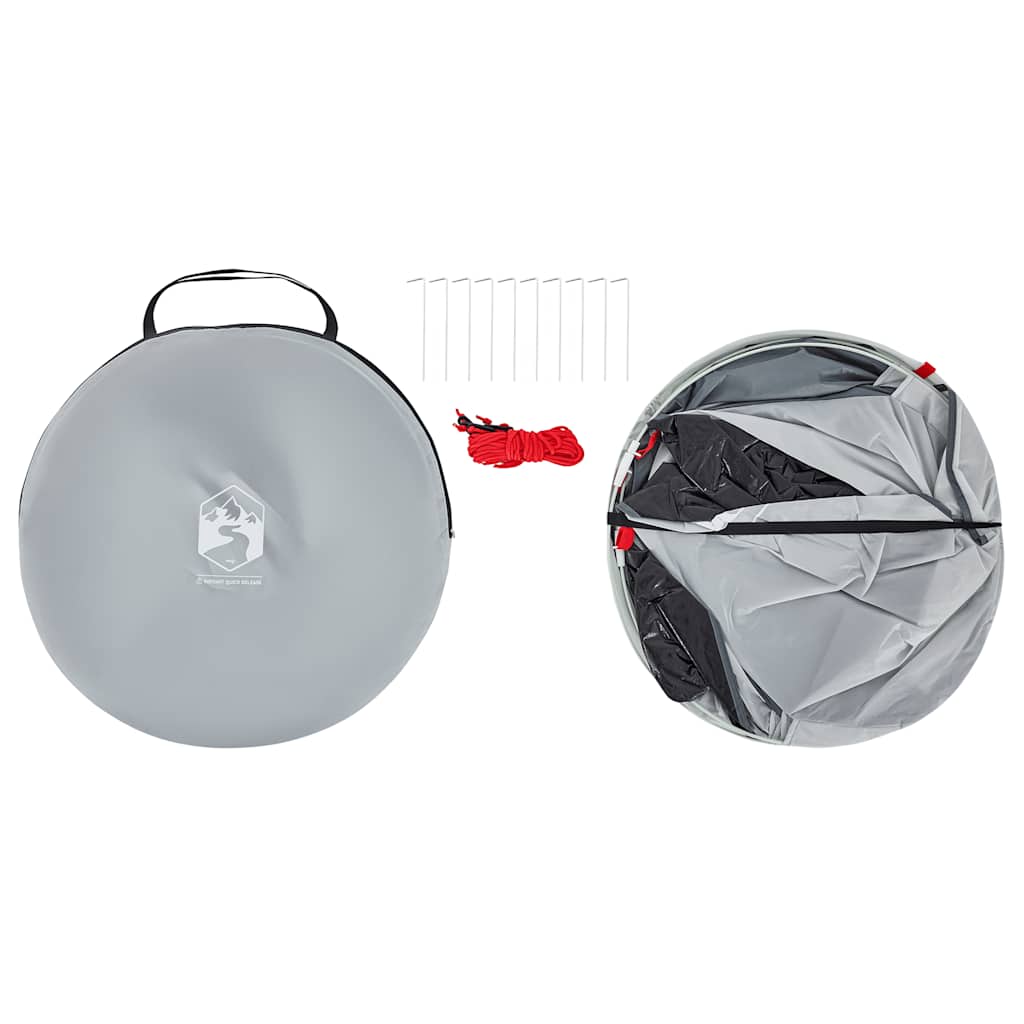Paplūdimio palapinė, pilka, išskleidžiama, atspari vandeniui