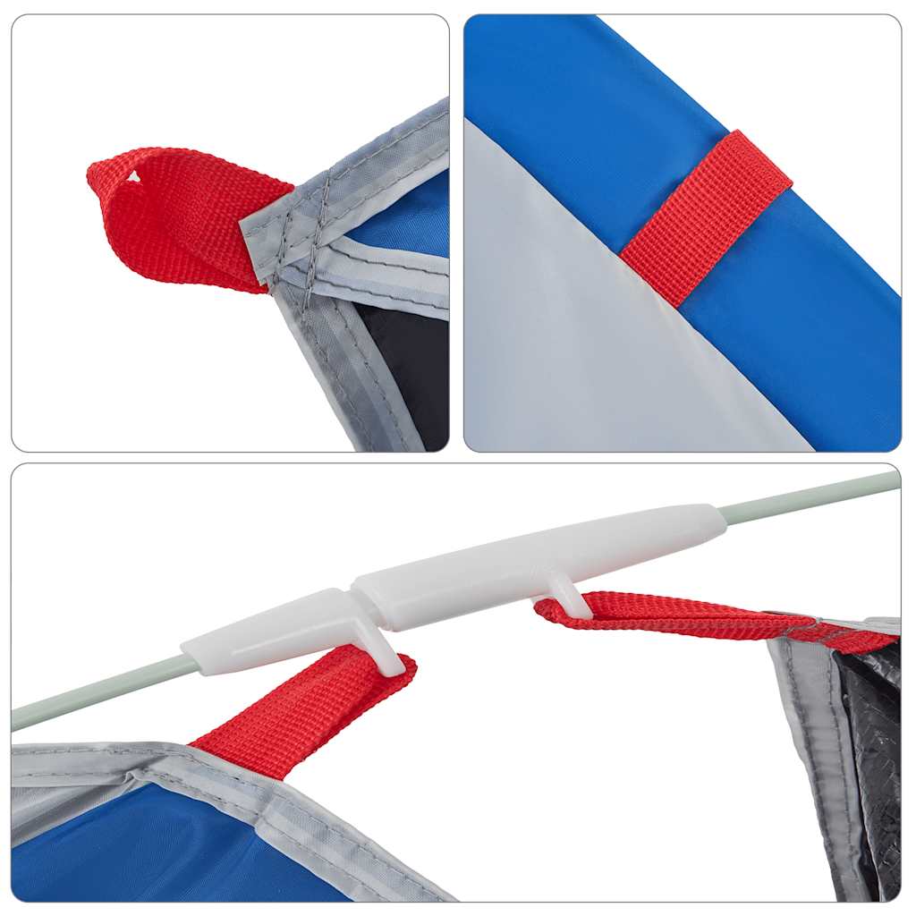 Paplūdimio palapinė, mėlyna, dvivietė, išskleidžiama