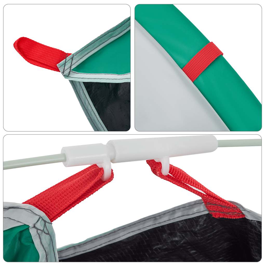 Paplūdimio palapinė, jūros žalia, dvivietė, išskleidžiama