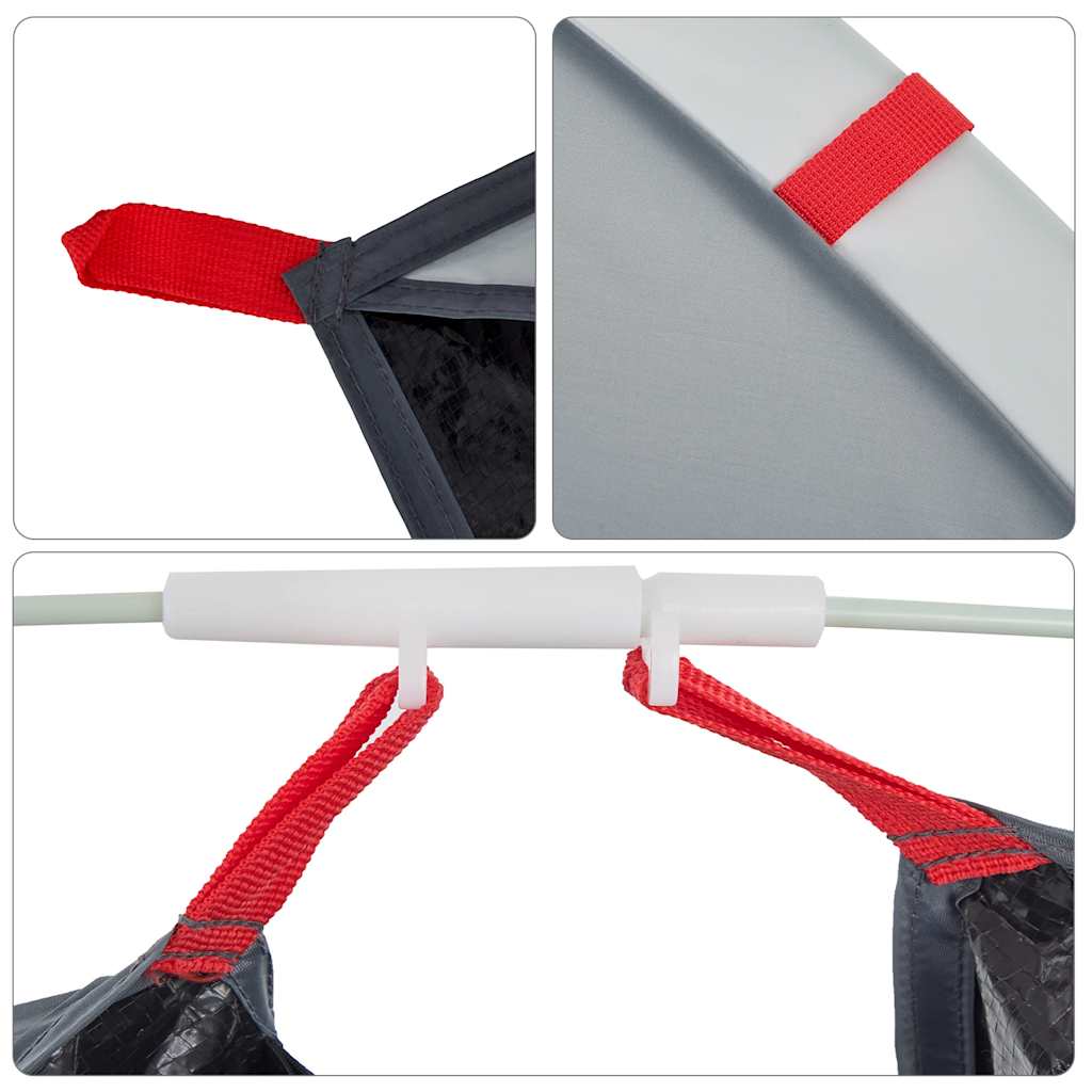 Paplūdimio palapinė, pilka, dvivietė, išskleidžiama