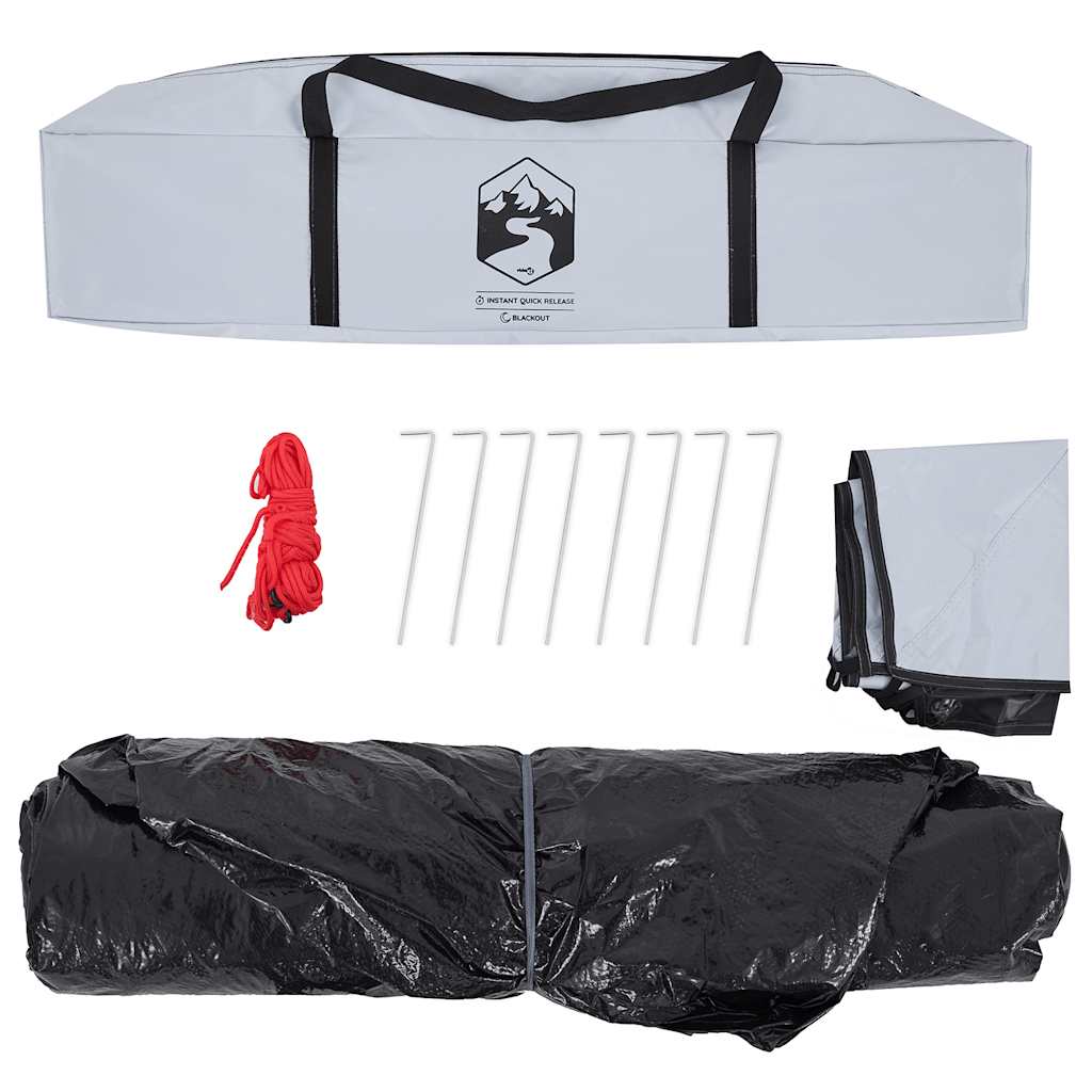 Stovyklavimo palapinė, balta, trivietė, tamsinantis audinys