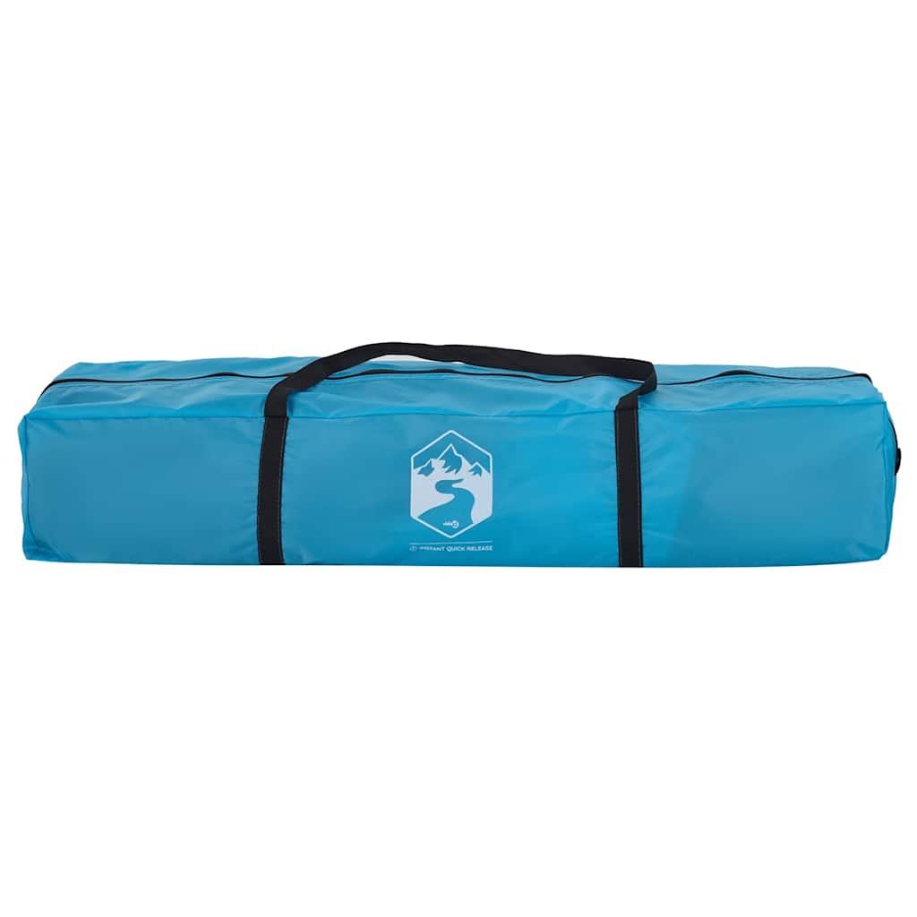 Stovyklavimo palapinė, mėlyna, keturvietė, kupolinė