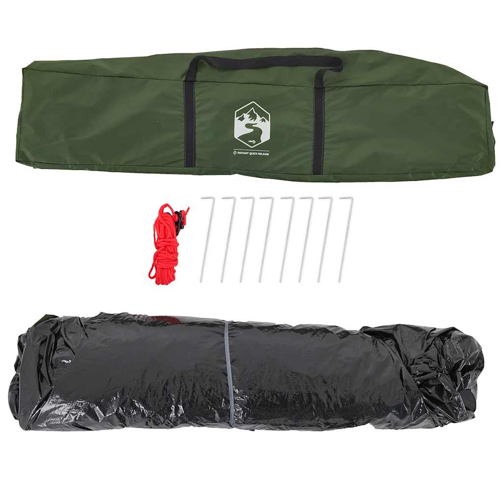 Stovyklavimo palapinė, žalia, penkiavietė, kupolinė