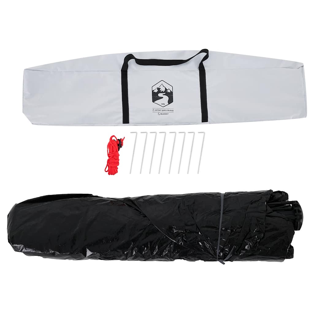 Stovyklavimo palapinė, balta, trivietė, tamsinantis audinys