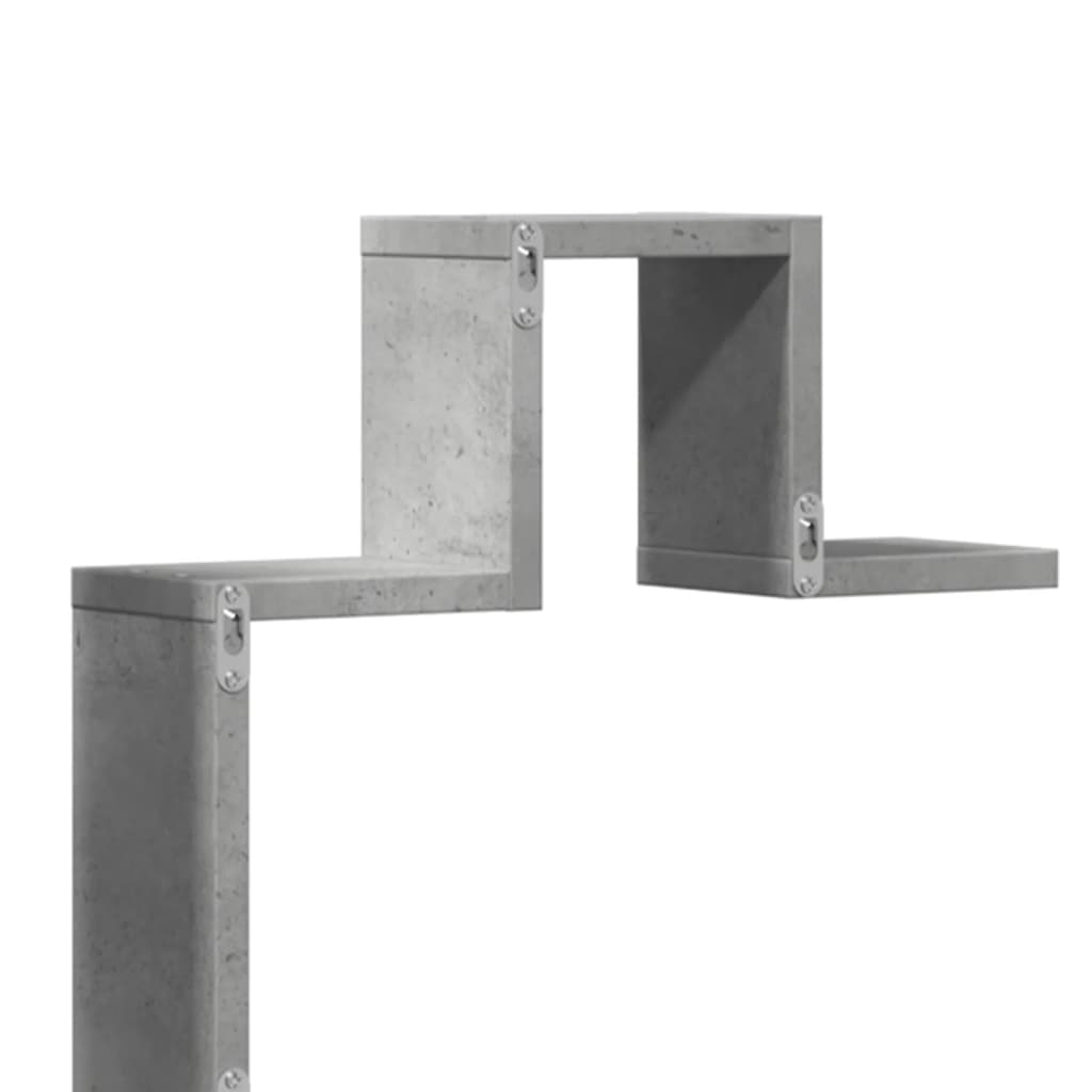 Sieninė lentyna, betono pilkos spalvos, 104,5x10x43cm, MDP