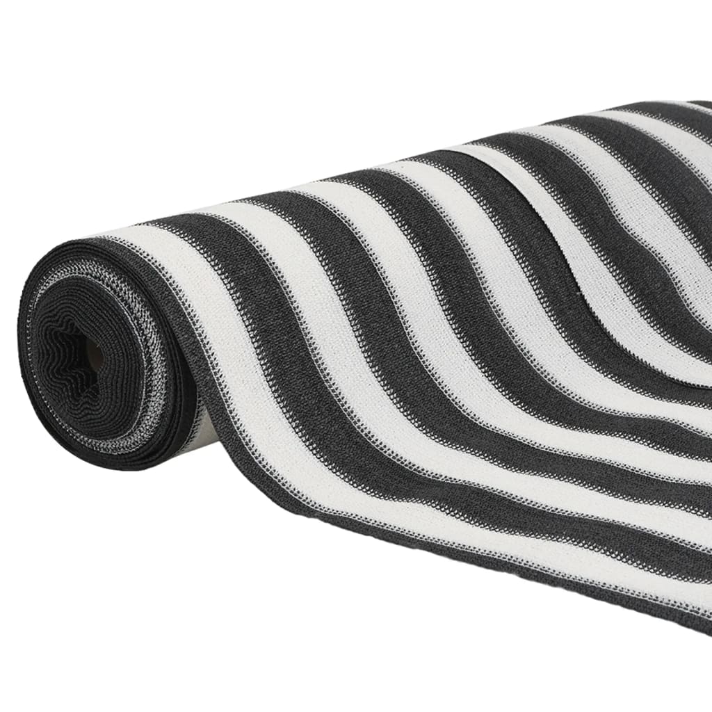 Privatumo užtikrinimas, antracito ir baltos spalvos, 1x10 m, HDPE, 150 g/m²