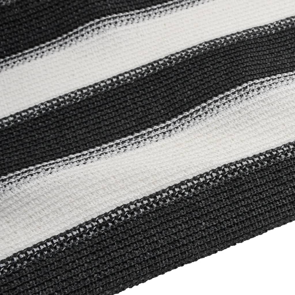 Privatumo užtikrinimas, antracito ir baltos spalvos, 1x10 m, HDPE, 150 g/m²