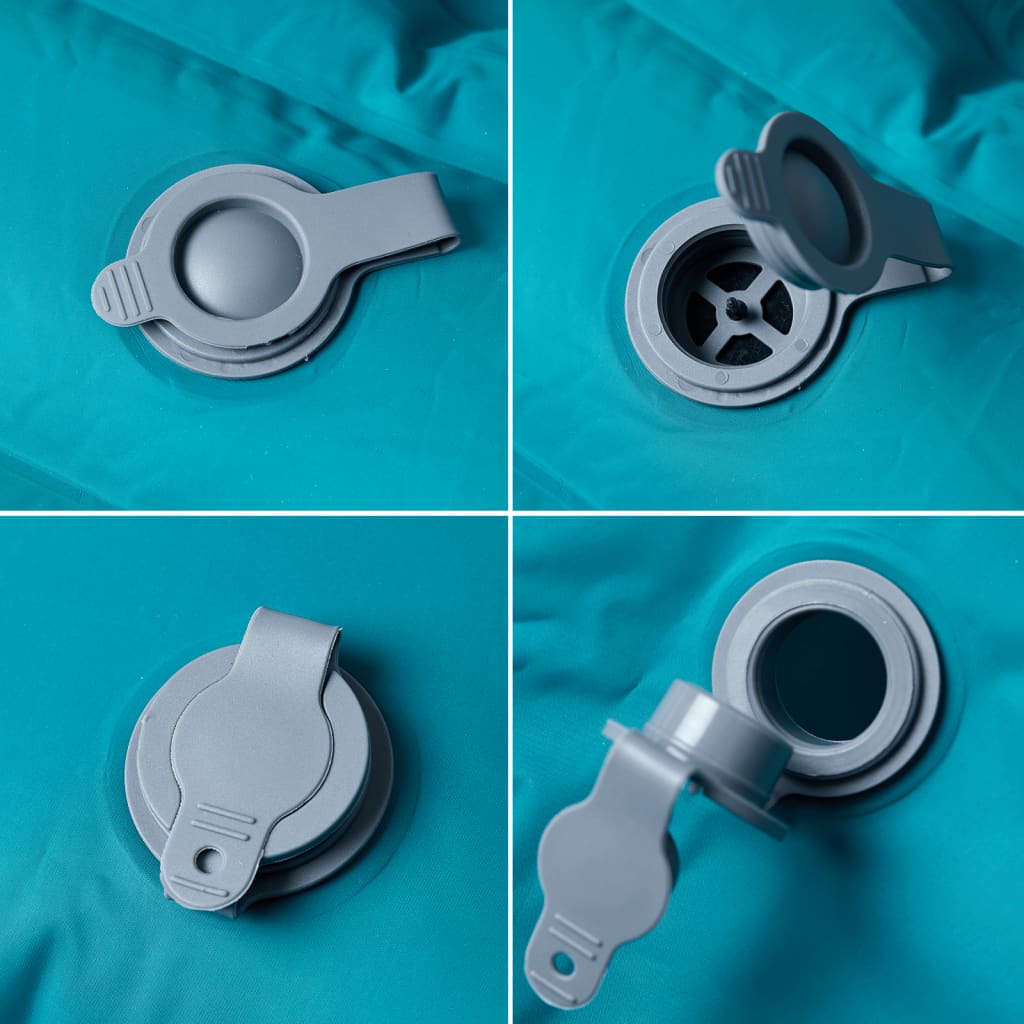 Savaime prisipučiantis dvivietis stovyklavimo čiužinys, mėlynas