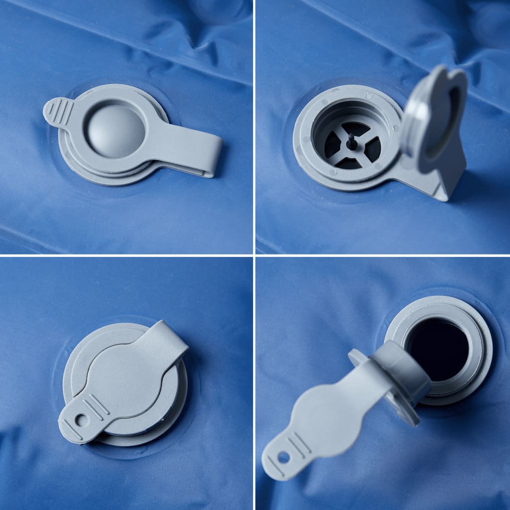 Savaime prisipučiantis dvivietis stovyklavimo čiužinys, mėlynas