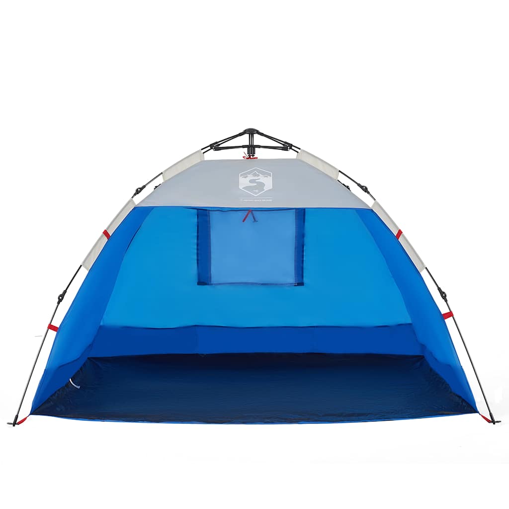 Paplūdimio palapinė, mėlyna, dvivietė, greito atleidimo