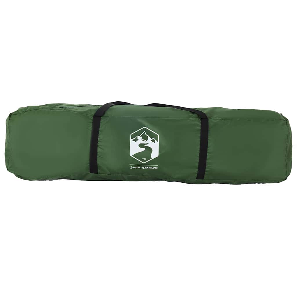 Stovyklavimo palapinė, žalia, keturvietė, greito atleidimo