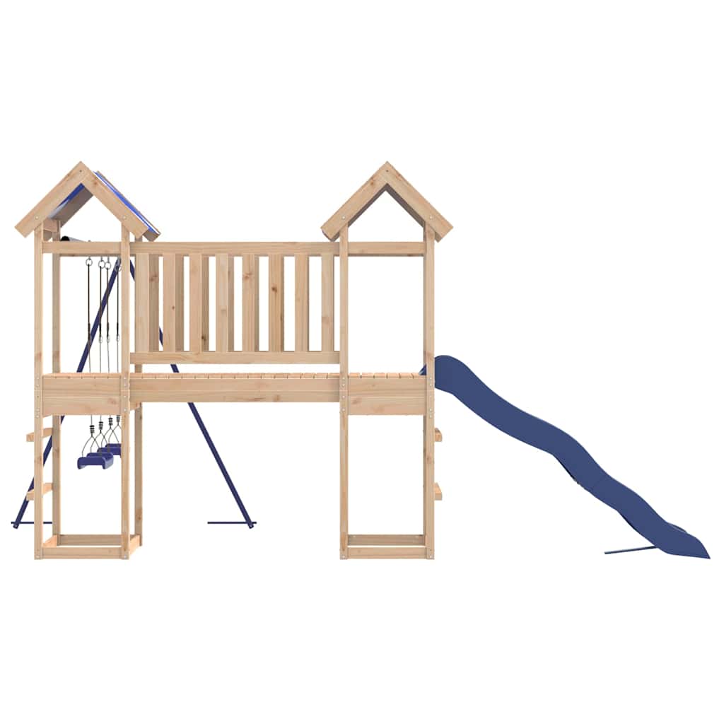 Lauko žaidimų aikštelės komplektas, pušies medienos masyvas