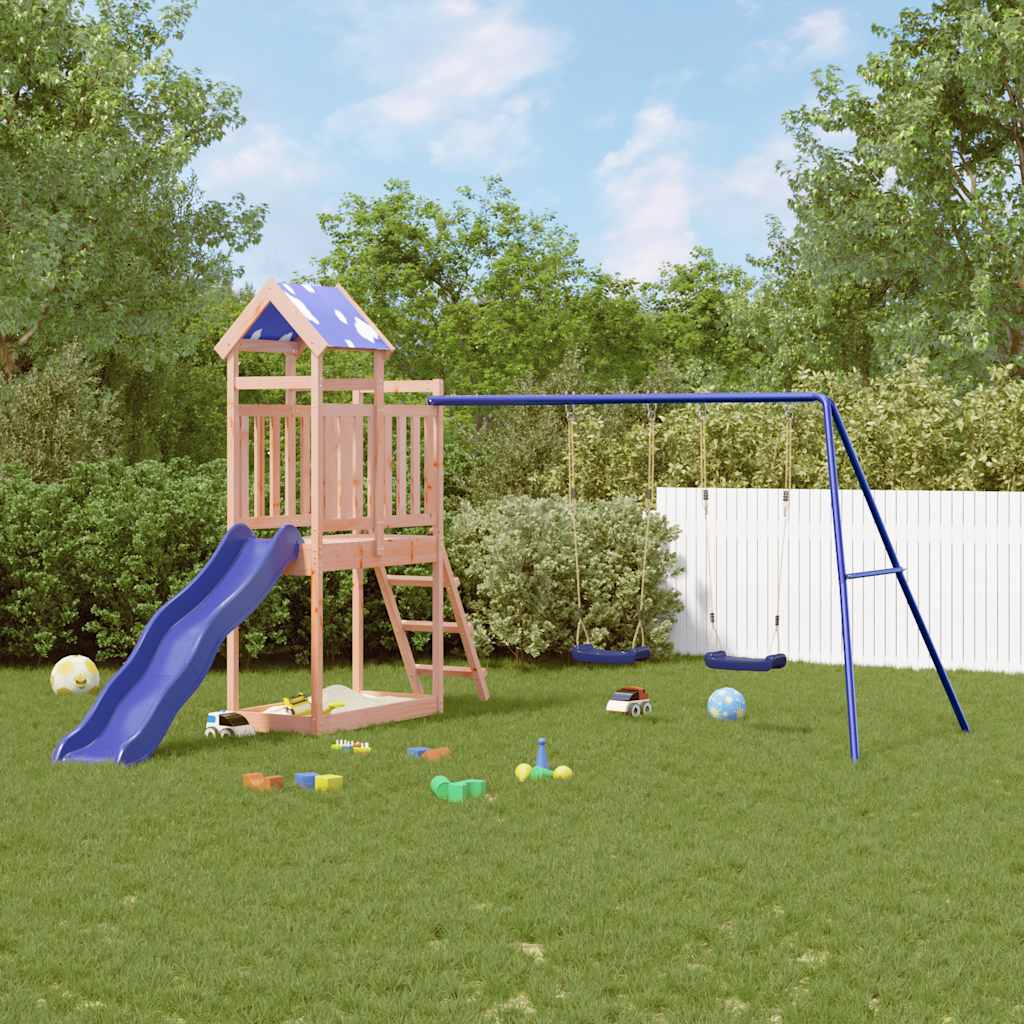 Lauko žaidimų aikštelės komplektas, douglas eglės masyvas