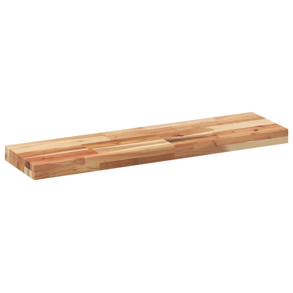 Pakabinamos lentynos, 2 vnt., 100x20x4 cm, aliejumi dažyta akacijos masyvo mediena